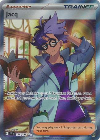 Scarlet & Violet (Base Set) : 236/198 - Jacq - Full Art Secret Rare