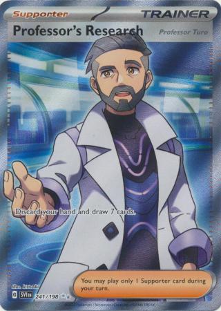 Scarlet & Violet (Base Set) : 241/198 - Professor's Research (Professor Turo) - Full Art Secret Rare