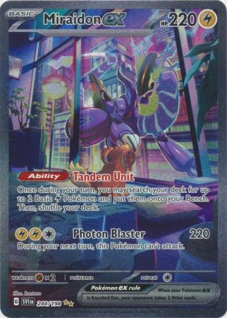 Scarlet & Violet (Base Set) : 244/198 - Miraidon ex - Special Illustration Rare