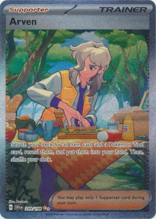 Scarlet & Violet (Base Set) : 249/198 - Arven - Special Illustration Rare