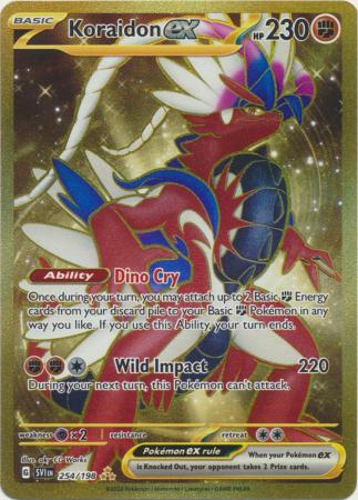 Scarlet & Violet (Base Set) : 254/198 - Koraidon ex - Gold Secret Rare