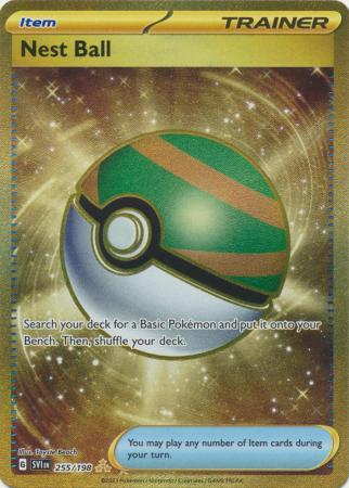 Scarlet & Violet (Base Set) : 255/198 - Nest Ball - Gold Secret Rare