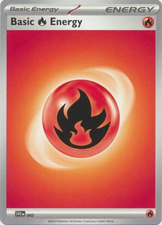 Scarlet & Violet (Base Set) : SVE002-  Basic Fire Energy