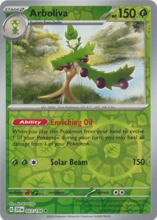 Scarlet & Violet (Base Set) : 023/198 - Arboliva - Holo Rare Reverse Holo