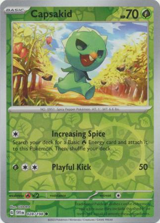 Scarlet & Violet (Base Set) : 028/198 - Capsakid - Common Reverse Holo