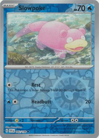 Scarlet & Violet (Base Set) : 042/198 - Slowpoke - Common Reverse Holo
