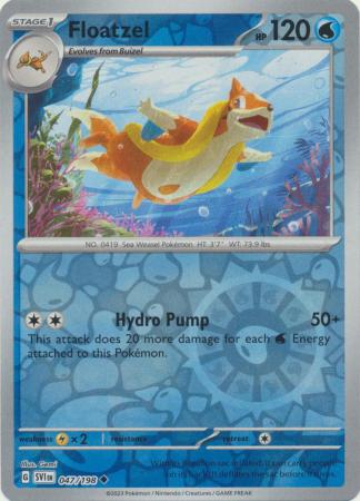 Scarlet & Violet (Base Set) : 047/198 - Floatzel - Uncommon Reverse Holo