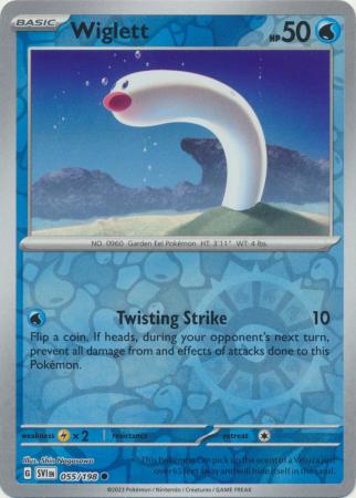 Scarlet & Violet (Base Set) : 055/198 - Wiglett - Common Reverse Holo