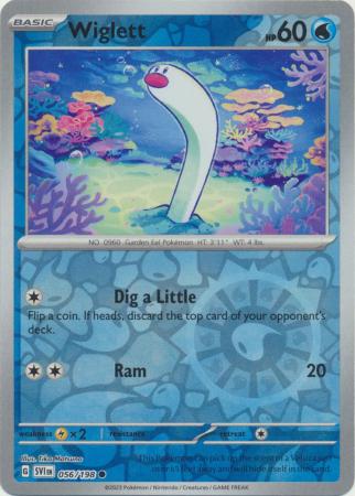 Scarlet & Violet (Base Set) : 056/198 - Wiglett - Common Reverse Holo