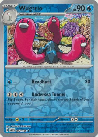 Scarlet & Violet (Base Set) : 057/198 - Wugtrio - Uncommon Reverse Holo