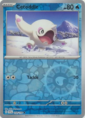 Scarlet & Violet (Base Set) : 058/198 - Cetoddle - Common Reverse Holo