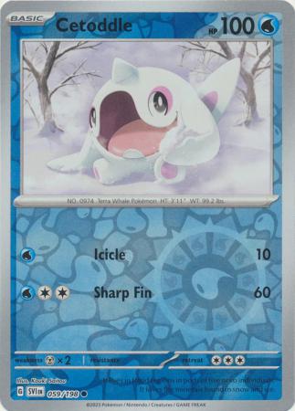 Scarlet & Violet (Base Set) : 059/198 - Cetoddle - Common Reverse Holo