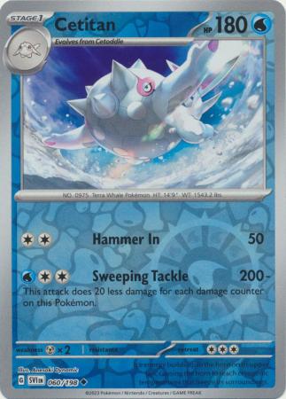 Scarlet & Violet (Base Set) : 060/198 - Cetitan - Uncommon Reverse Holo