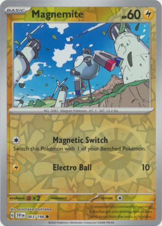 Scarlet & Violet (Base Set) : 063/198 - Magnemite - Common Reverse Holo