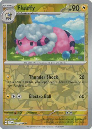 Scarlet & Violet (Base Set) : 067/198 - Flaaffy - Uncommon Reverse Holo
