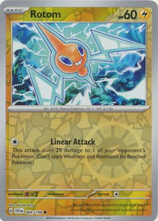 Scarlet & Violet (Base Set) : 069/198 - Rotom - Common Reverse Holo