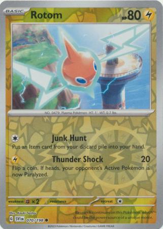 Scarlet & Violet (Base Set) : 070/198 - Rotom - Common Reverse Holo