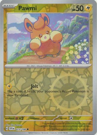 Scarlet & Violet (Base Set) : 073/198 - Pawmi - Common Reverse Holo