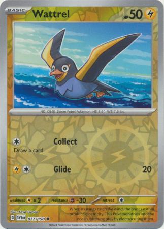 Scarlet & Violet (Base Set) : 077/198 - Wattrel - Common Reverse Holo