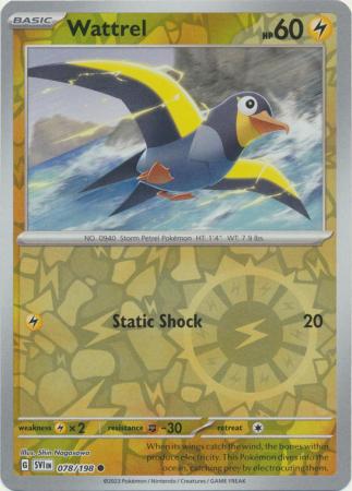 Scarlet & Violet (Base Set) : 078/198 - Wattrel - Common Reverse Holo