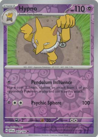 Scarlet & Violet (Base Set) : 083/198 - Hypno - Uncommon Reverse Holo