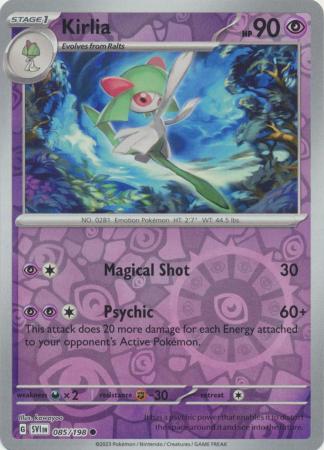 Scarlet & Violet (Base Set) : 085/198 - Kirlia - Common Reverse Holo