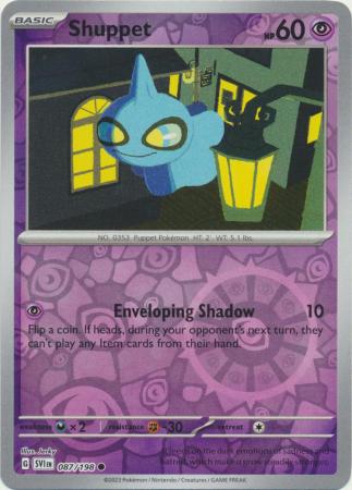 Scarlet & Violet (Base Set) : 087/198 - Shuppet - Common Reverse Holo