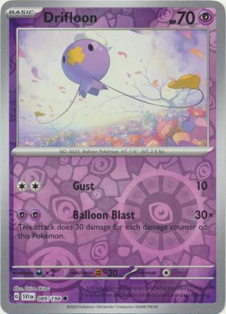 Scarlet & Violet (Base Set) : 089/198 - Drifloon - Common Reverse Holo