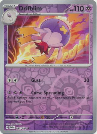 Scarlet & Violet (Base Set) : 090/198 - Drifblim - Uncommon Reverse Holo