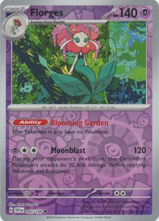 Scarlet & Violet (Base Set) : 093/198 - Florges - Uncommon Reverse Holo
