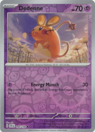 Scarlet & Violet (Base Set) : 094/198 - Dedenne - Common Reverse Holo