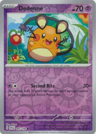 Scarlet & Violet (Base Set) : 095/198 - Dedenne - Common Reverse Holo