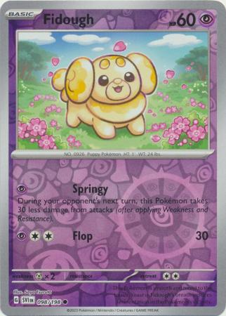 Scarlet & Violet (Base Set) : 098/198 - Fidough - Common Reverse Holo
