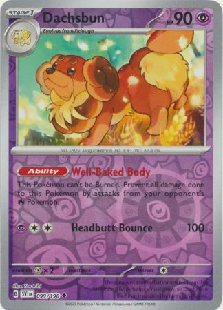 Scarlet & Violet (Base Set) : 099/198 - Dachsbun - Uncommon Reverse Holo