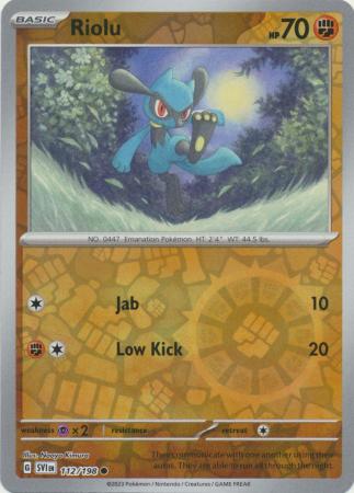 Scarlet & Violet (Base Set) : 112/198 - Riolu - Common Reverse Holo