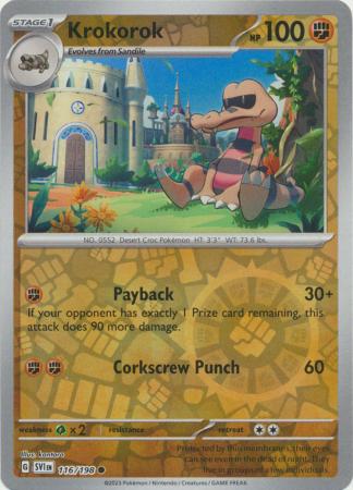 Scarlet & Violet (Base Set) : 116/198 - Krokorok - Common Reverse Holo