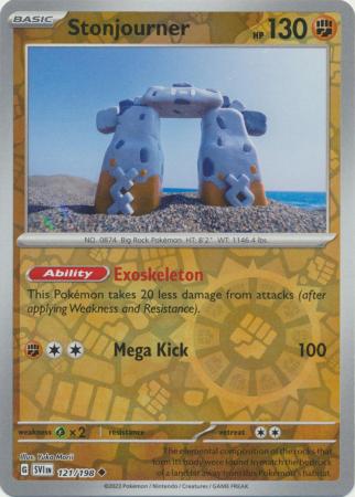 Scarlet & Violet (Base Set) : 121/198 - Stonjourner - Uncommon Reverse Holo