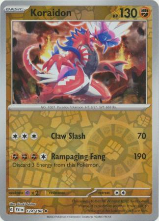 Scarlet & Violet (Base Set) : 124/198 - Koraidon - Holo Rare Reverse Holo