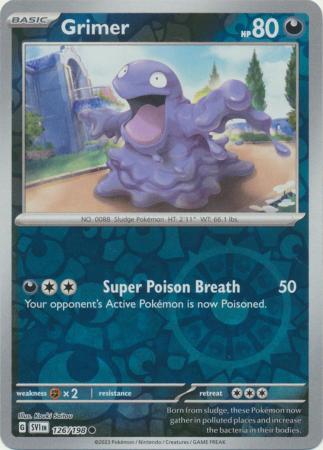 Scarlet & Violet (Base Set) : 126/198 - Grimer - Common Reverse Holo