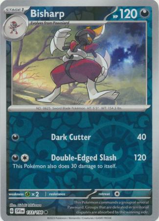 Scarlet & Violet (Base Set) : 133/198 - Bisharp - Common Reverse Holo