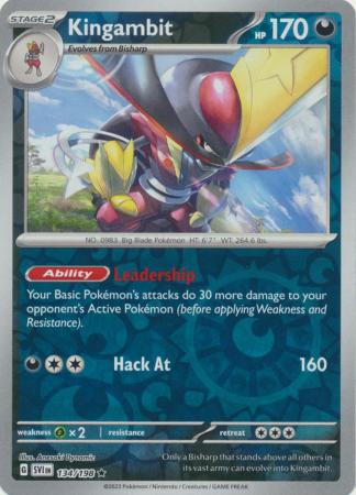 Scarlet & Violet (Base Set) : 134/198 - Kingambit - Holo Rare Reverse Holo