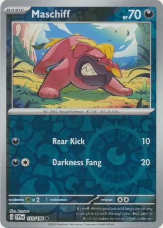 Scarlet & Violet (Base Set) : 135/198 - Maschiff - Common Reverse Holo