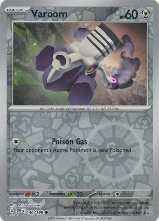 Scarlet & Violet (Base Set) : 140/198 - Varoom - Common Reverse Holo