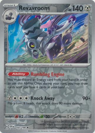 Scarlet & Violet (Base Set) : 142/198 - Revavroom - Holo Rare Reverse Holo