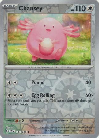 Scarlet & Violet (Base Set) : 144/198 - Chansey - Common Reverse Holo
