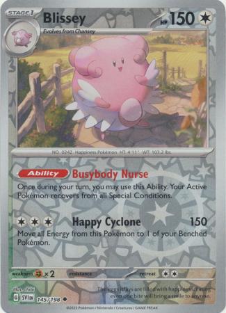 Scarlet & Violet (Base Set) : 145/198 - Blissey - Uncommon Reverse Holo
