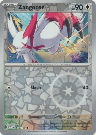 Scarlet & Violet (Base Set) : 146/198 - Zangoose - Common Reverse Holo