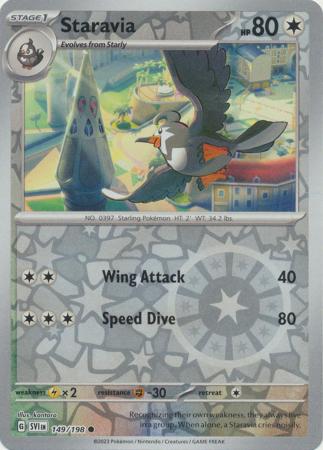 Scarlet & Violet (Base Set) : 149/198 - Staravia - Common Reverse Holo