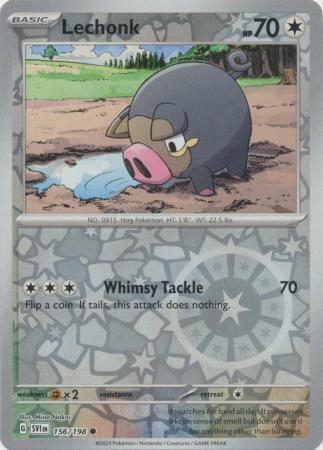 Scarlet & Violet (Base Set) : 156/198 - Lechonk - Common Reverse Holo