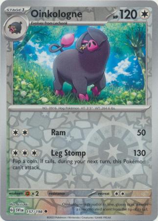 Scarlet & Violet (Base Set) : 157/198 - Oinkologne - Uncommon Reverse Holo